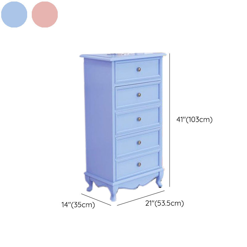 Bedroom Storage Chest Wooden Nautical Vertical Chest with Drawers