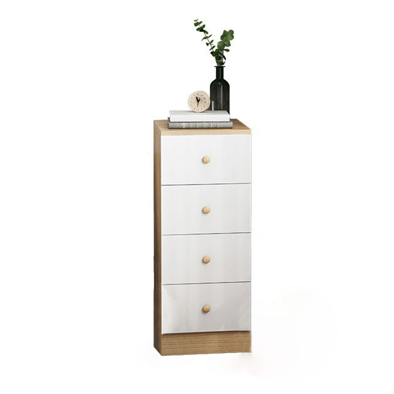 Contemporary Bedroom Chest Engineered Wood Storage Chest with Drawers