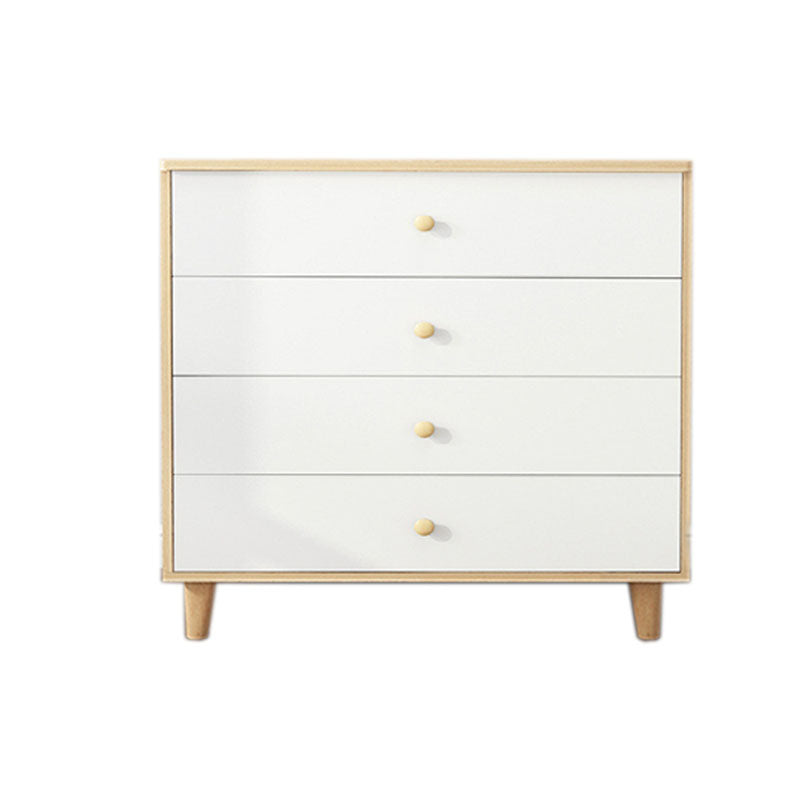 Contemporary Bedroom Chest Engineered Wood Storage Chest with Drawers