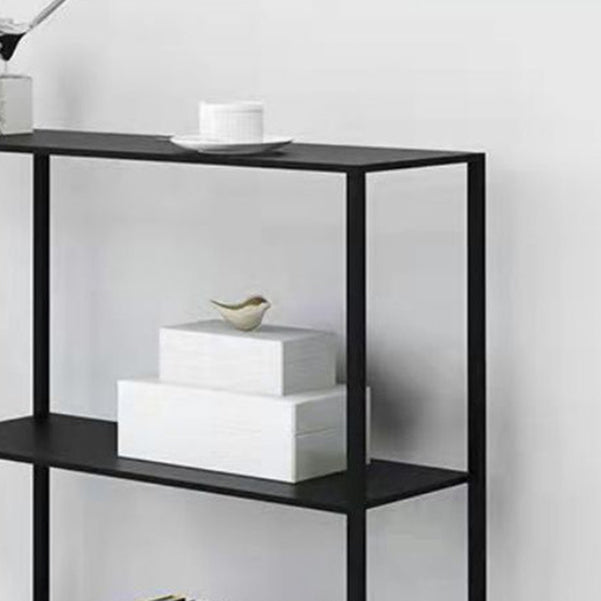 Contemporary Accent Table Antique Finish Sofa Console Table in Metal