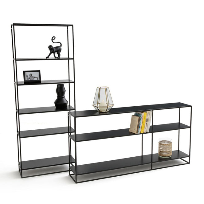 Contemporary Accent Table Antique Finish Sofa Console Table in Metal