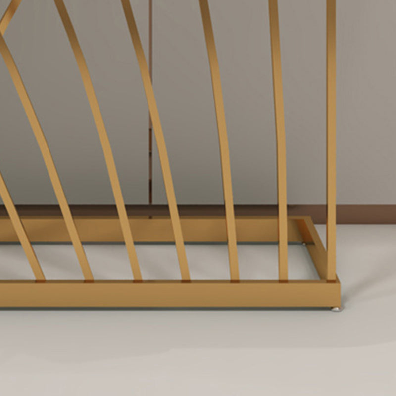 31.5-inch Tall Oval Console Table 1-shelf Stone Accent Table