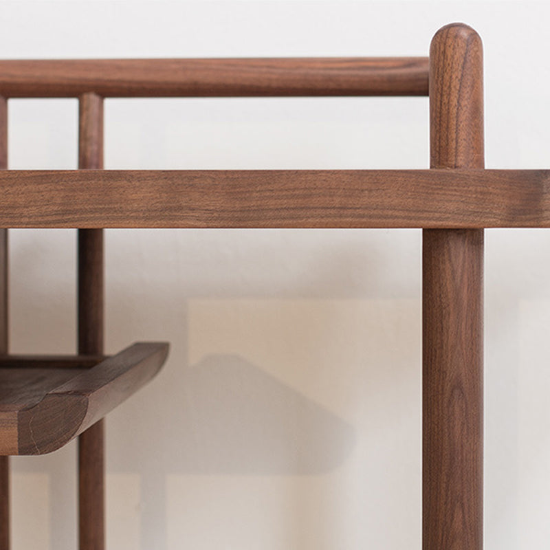 30.71-inch Tall Console Table Solid Wood Accent Table with Shelf