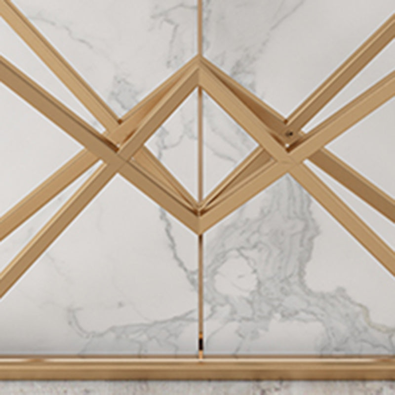 11.8" W Modern Console Accent Table Antique Finish Sofa Console Table in Marble