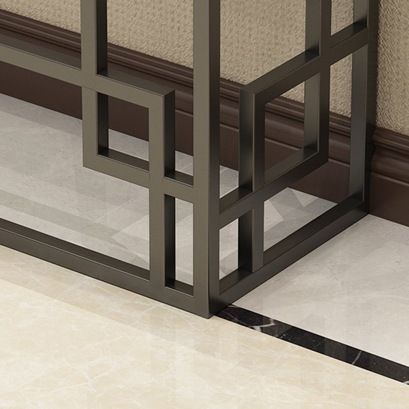 Modern Sofa Console Table Antique Finish Console Accent Table in Marble