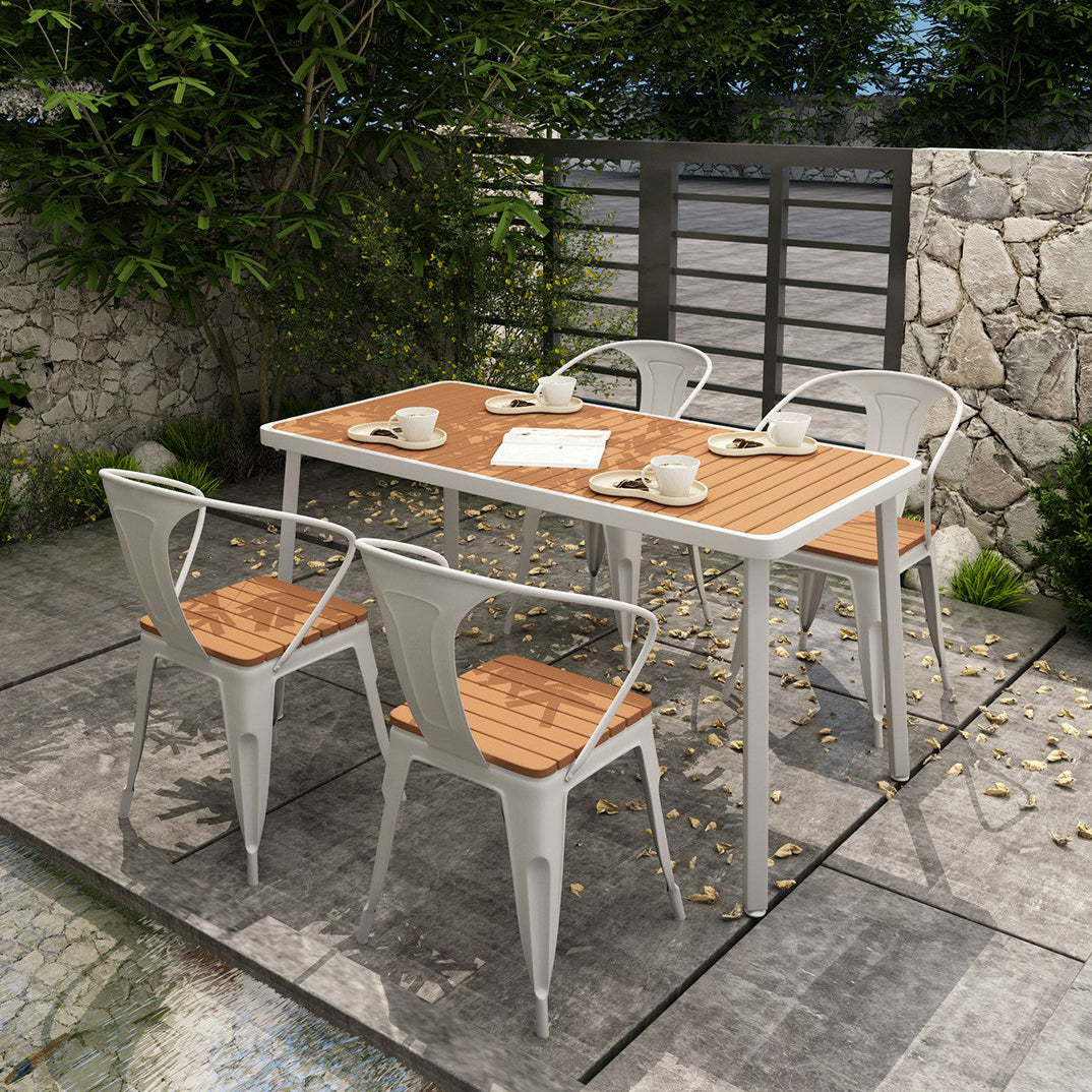 Modern Reclaimed Wood Dining Table Set 1/5/7 Pieces Dining Set for Home Use