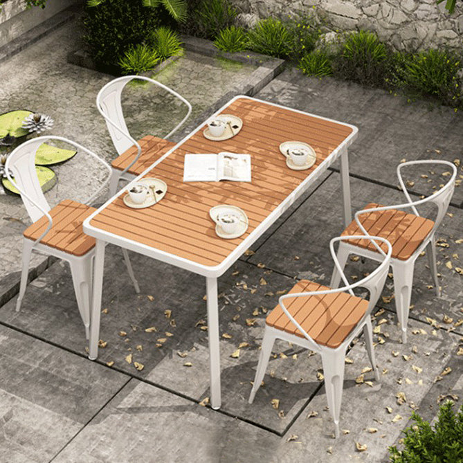 Modern Reclaimed Wood Dining Table Set 1/5/7 Pieces Dining Set for Home Use