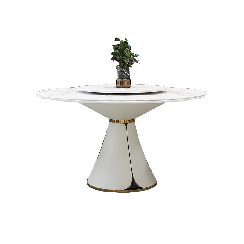 Modern Style Round Table Set 1/4/7 Pieces Dining Set for Home Use