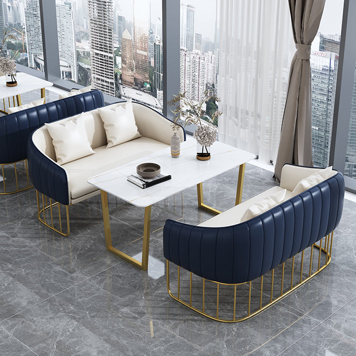 Glam Style Sintered Stone Dining Set 1/2/3/4/5 Pieces Dining Table Set for Home Use