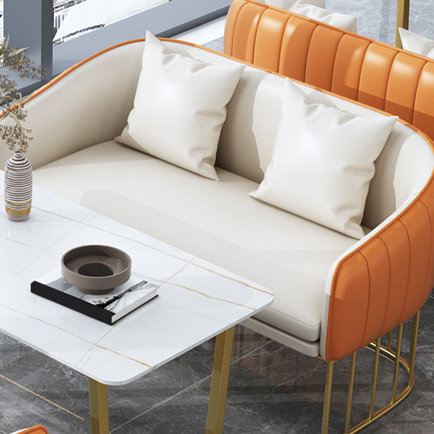 Glam Style Sintered Stone Dining Set 1/2/3/4/5 Pieces Dining Table Set for Home Use