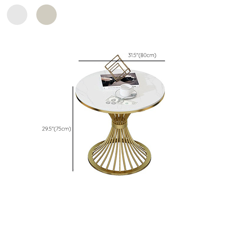 Modern Style Sintered Stone Dining Set Round 1/2/3/4/5 Pieces Dining Set for Home Use