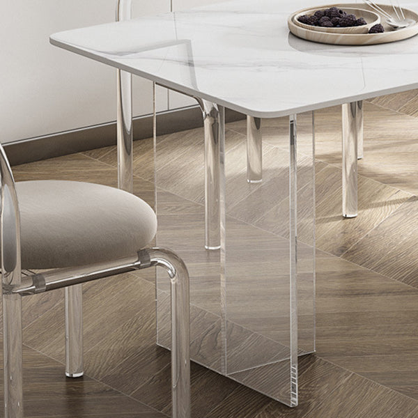 Modern Style Rectangle Table Set 1/4/5/7 Pieces Dining Set for Home Use