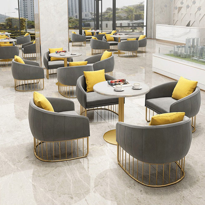 White 1/2/5 Pieces Dining Set Modern Style Stone Dining Table Set for Home Use