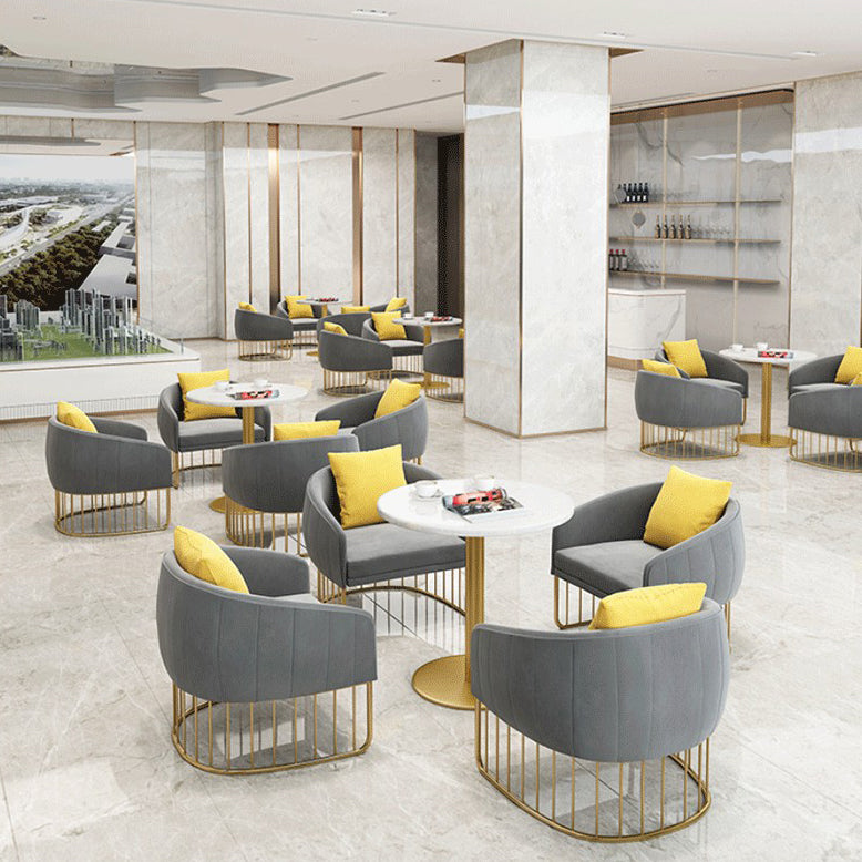 White 1/2/5 Pieces Dining Set Modern Style Stone Dining Table Set for Home Use