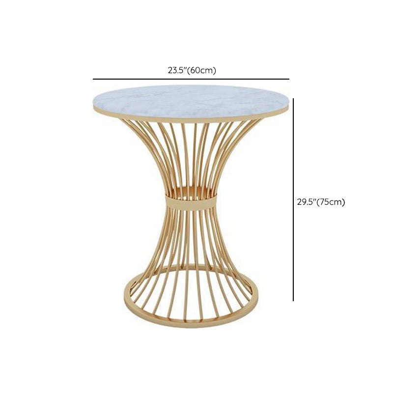 Round 1/2/5 Pieces Dining Set Modern Style Faux Marble Dining Set for Home Use