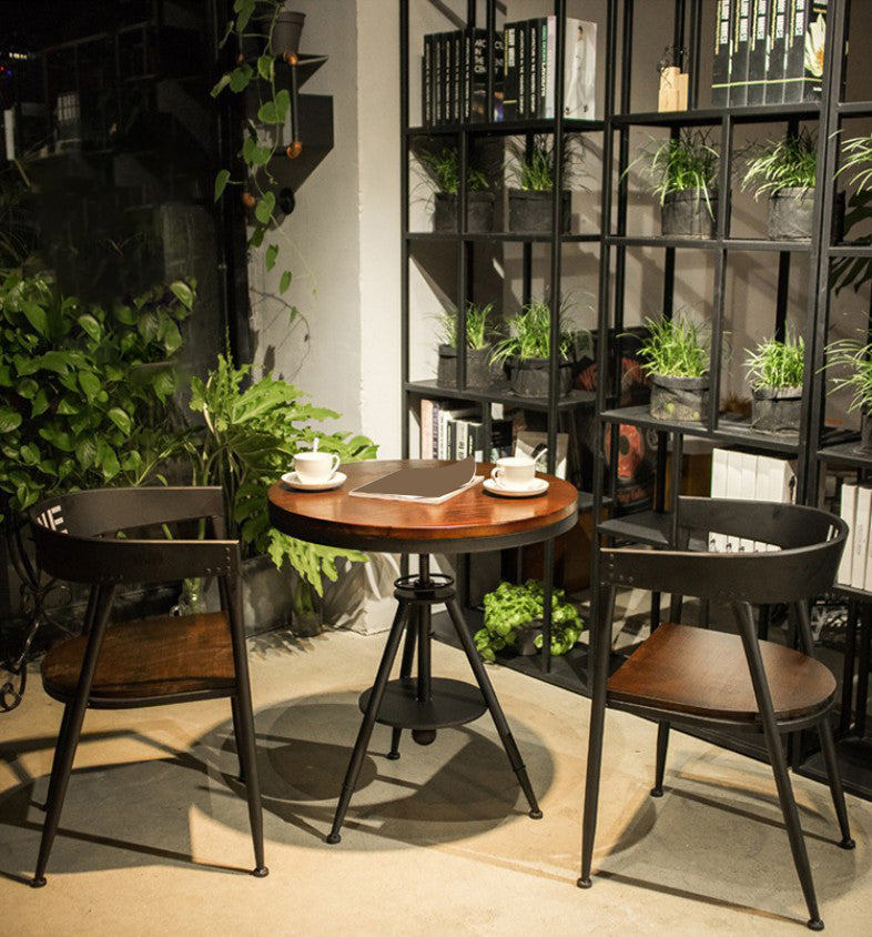 Modern 1/3/5 Pieces Dining Set Round Pine Wood Dining Table for Home