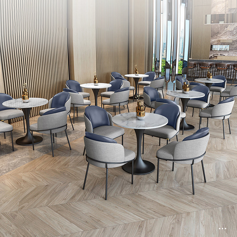 Modern Style Marble Dining Table Set White 1/2/4/5 Pieces Dining Set for Home Use