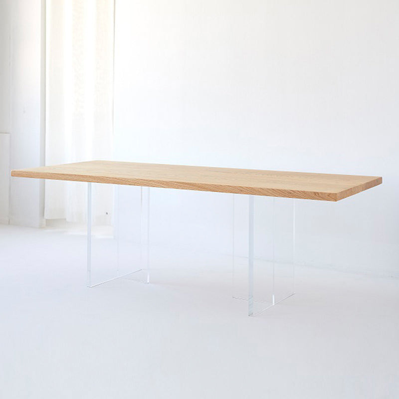 Modern 1/5 Pieces Dining Set Rectangle Pine Wood Dining Table for Living Room Use