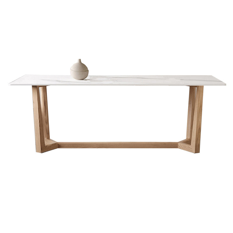 1/2/3/4 Pieces Dining Room Furniture Set Modern Sintered Stone Table and Armless Chairs