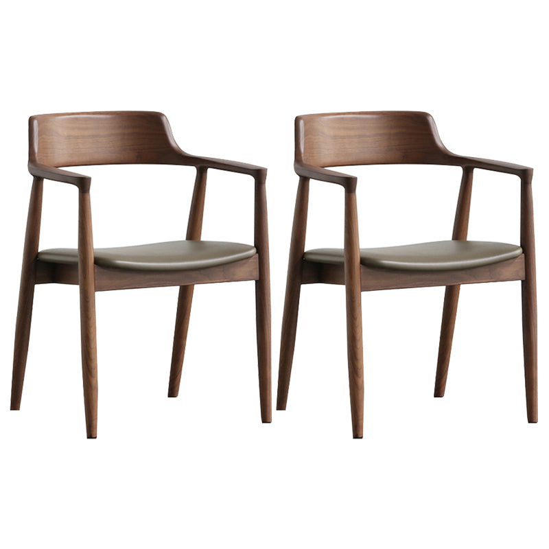 Round Dining Room Table Set 1/2/4 Pieces Modern Solid Wood Dining Room and Arm Chairs