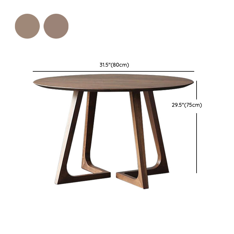 Round Dining Room Table Set 1/2/4 Pieces Modern Solid Wood Dining Room and Arm Chairs