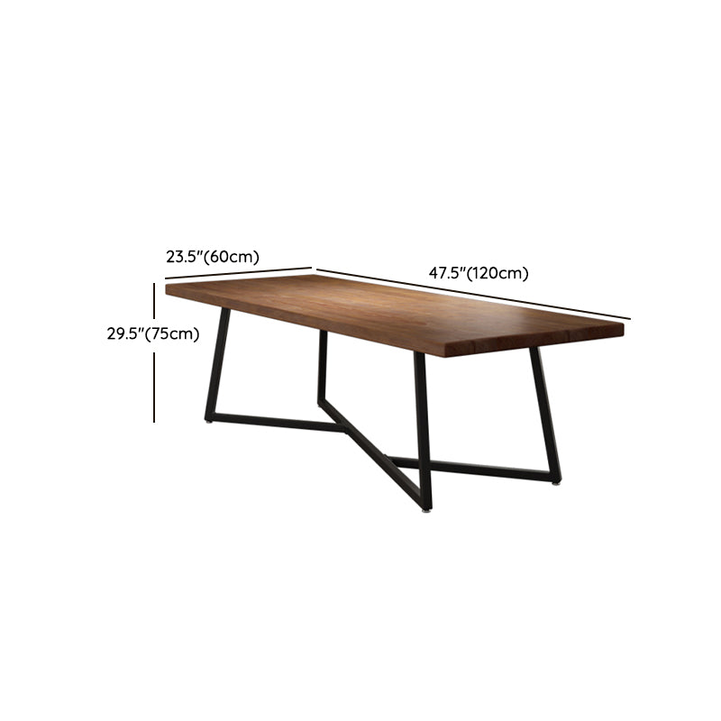 1/7 Pieces Rectangular Dining Table Set Industrial Style Wooden Home Table Chairs