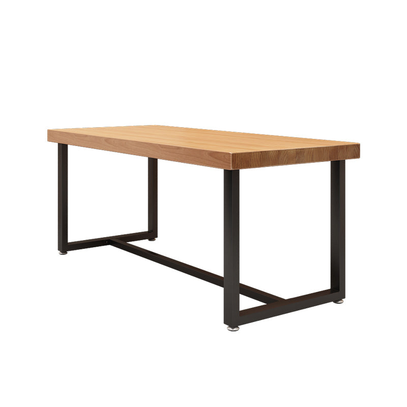 1/5 Pieces Rectangular Dining Table Set Industrial Style Wooden Dining Table with Chairs