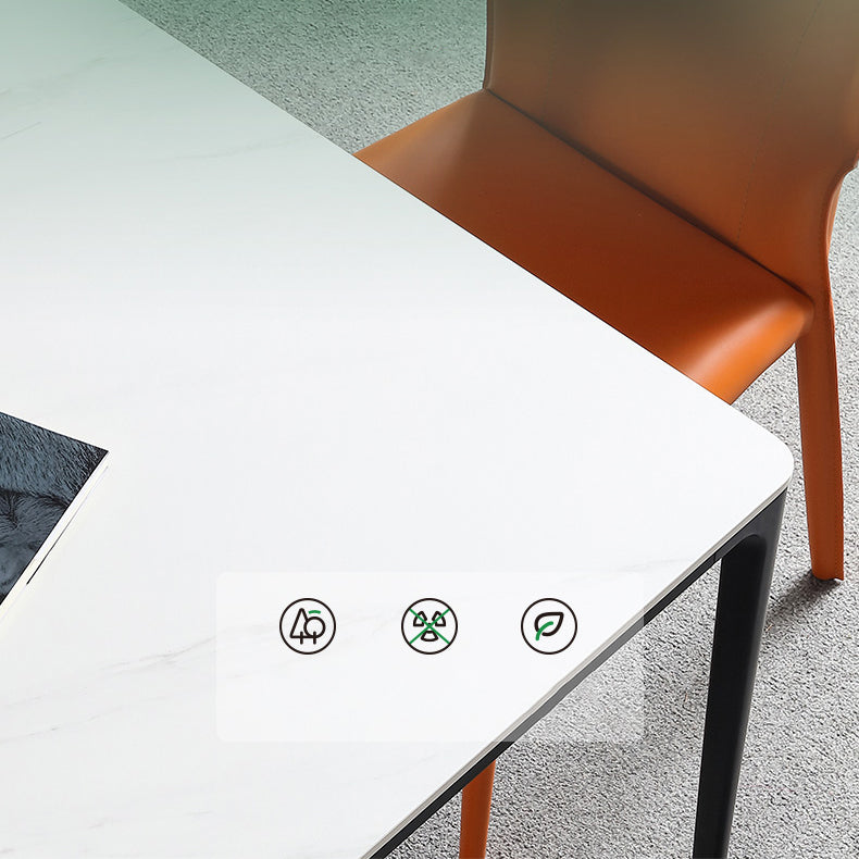 Modern Dining Room Furniture Set 1/4/5 Pieces Sintered Stone Dining Table Armless Chairs