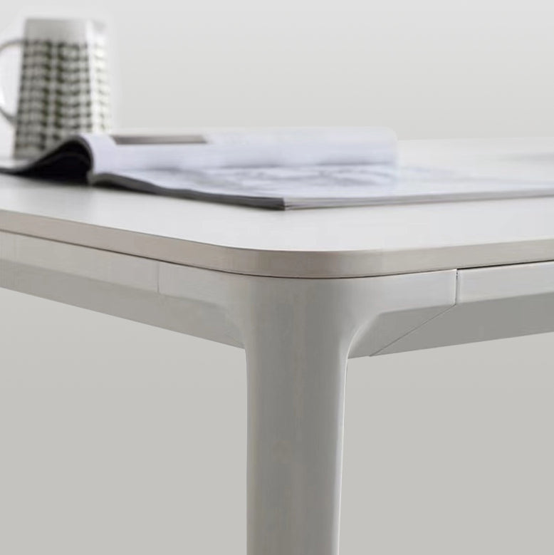 Rectangle Dining Furniture Set 1/4/5/6/7 Pieces Modern Sintered Stone Table Armless Chairs