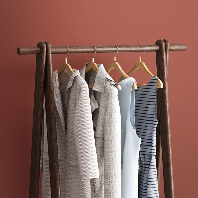 Contemporary Coat Hanger Solid Ash Wood Shelve Design Coat Rack for Living Room