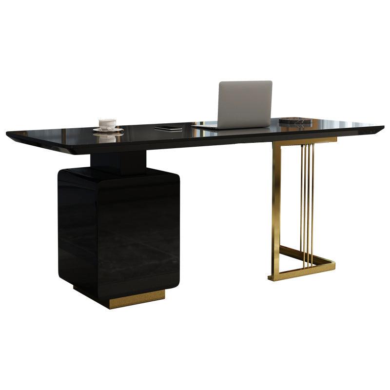 Rectangle Home Writing Table Modern Wooden Working Desk with Drawers