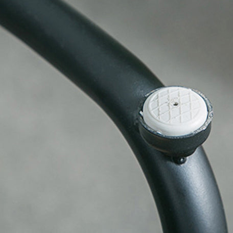 Modern Armless Backless Counter Stool Iron Bar Stool with Pedal