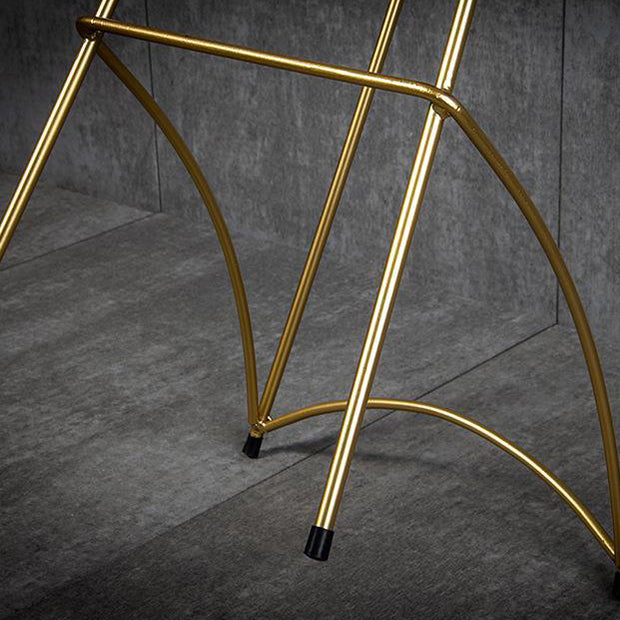 Industrial Metal Round Barstool Patio Bar Stool with Metal Legs