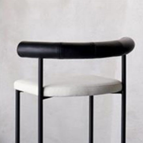 Industrial Style Stool Upholstered Bar Stools with Metal Base