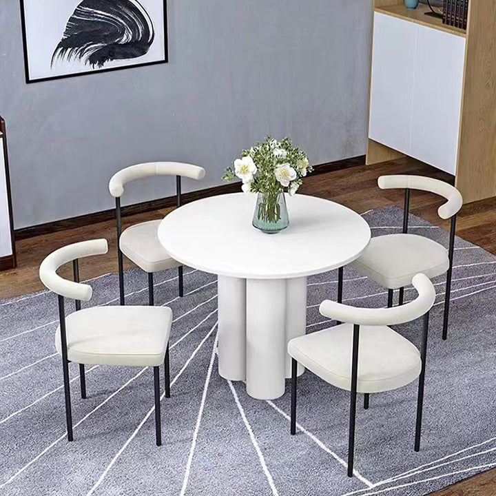 Industrial Style Stool Upholstered Bar Stools with Metal Base