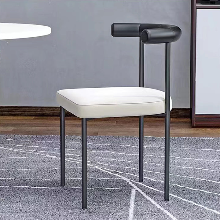 Industrial Style Stool Upholstered Bar Stools with Metal Base