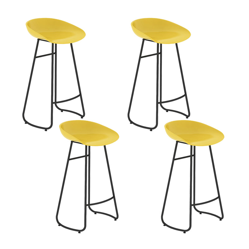 Industrial Counter Stool with Bucket Plastic Bar Stools for Bristol