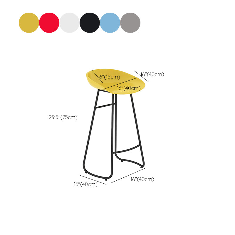 Industrial Counter Stool with Bucket Plastic Bar Stools for Bristol