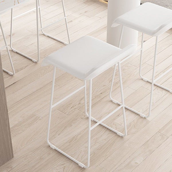 Modern Style Bar-stool Solid Wave Seat Counter Bar Stool with Metal Legs