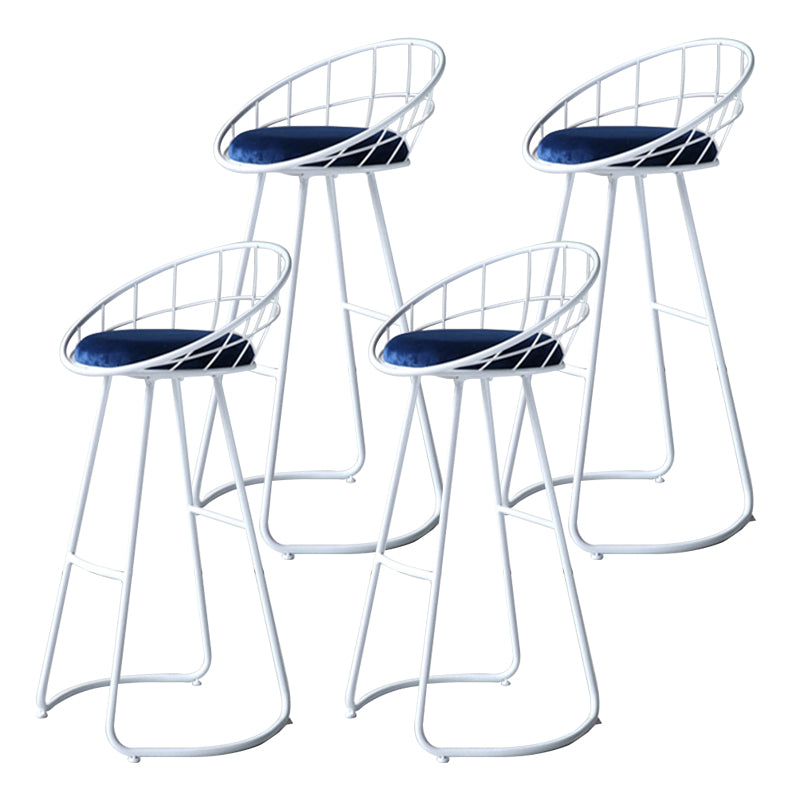 Nordic Style Bar-stool Bucket Counter Bar Stool with Metal Legs