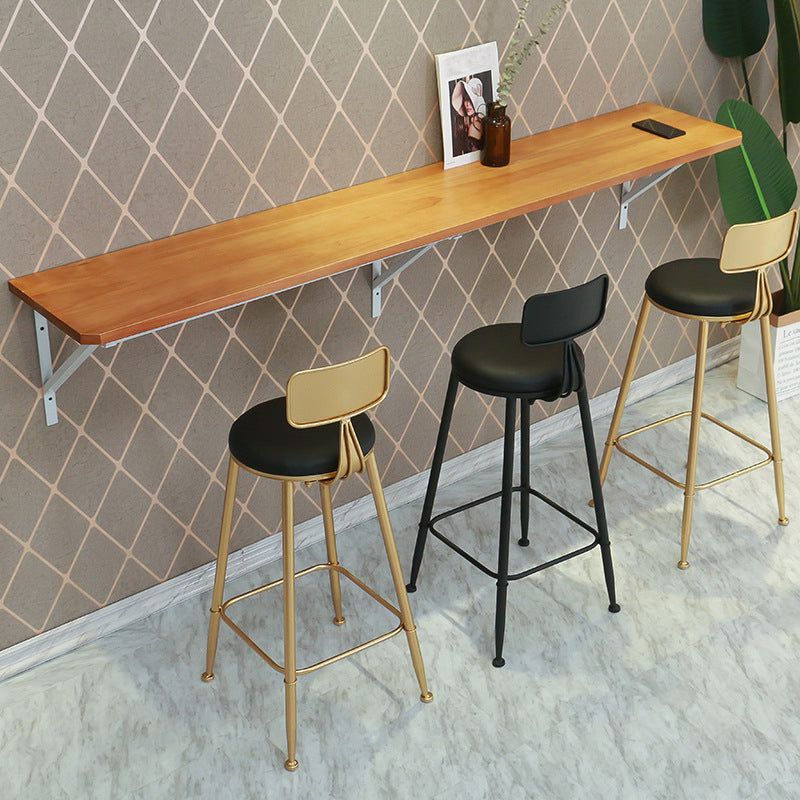Modern Style Bar-stool Round Seat Counter Bar Stool with Metal Legs