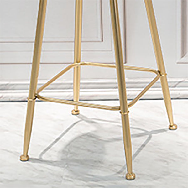 Modern Style Bar-stool Round Seat Counter Bar Stool with Metal Legs