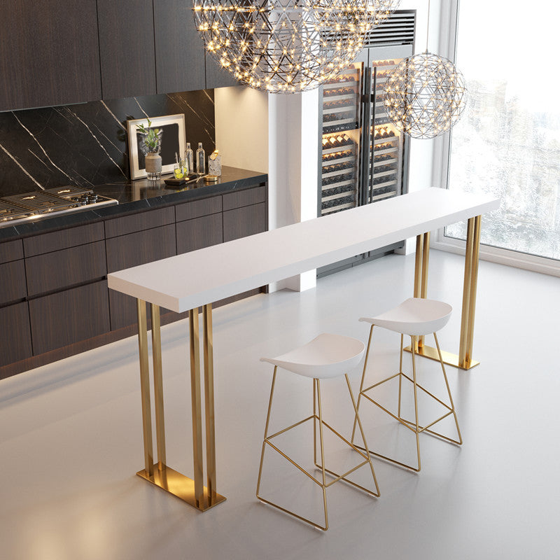 Contemporary Style Metal Armless Bar-stool PU Leather Counter Bar Stool for Kitchen