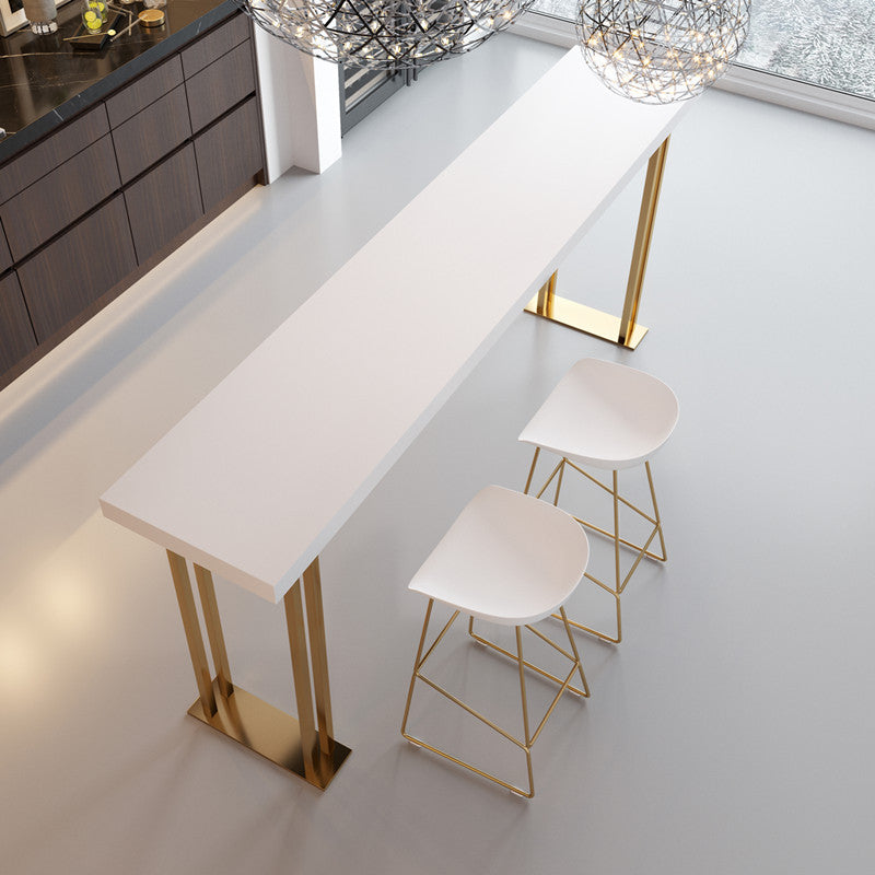 Contemporary Style Metal Armless Bar-stool PU Leather Counter Bar Stool for Kitchen