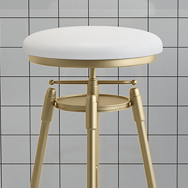 Industrial Armless Liftable Counter Stool Iron Cafe Bar Stool with Pedal