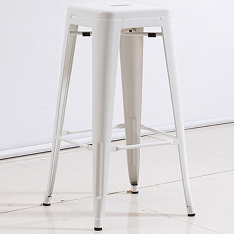 Industrial Backless Counter Stool Metal Counter Height Stools for Kitchen