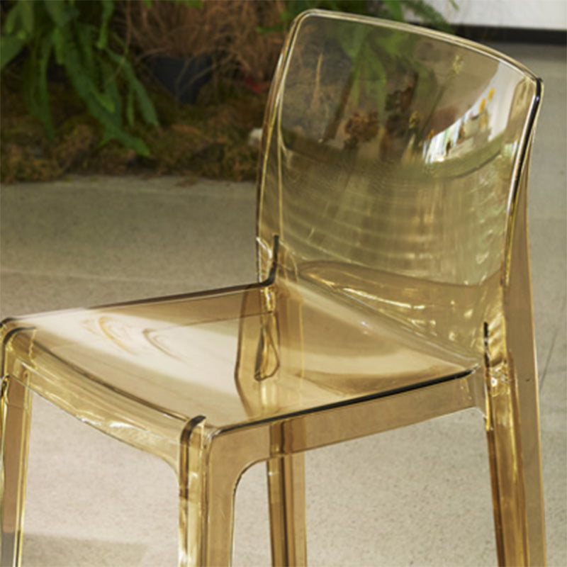 Industrial Plasticr Bar-stool Square Seat Counter Bar Stool with Plastic Legs