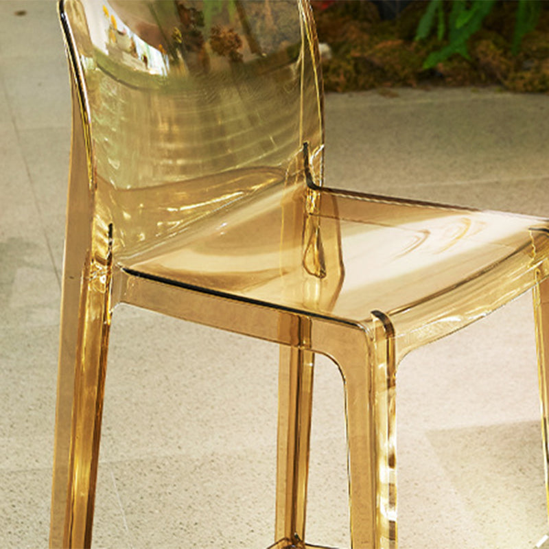 Industrial Plasticr Bar-stool Square Seat Counter Bar Stool with Plastic Legs