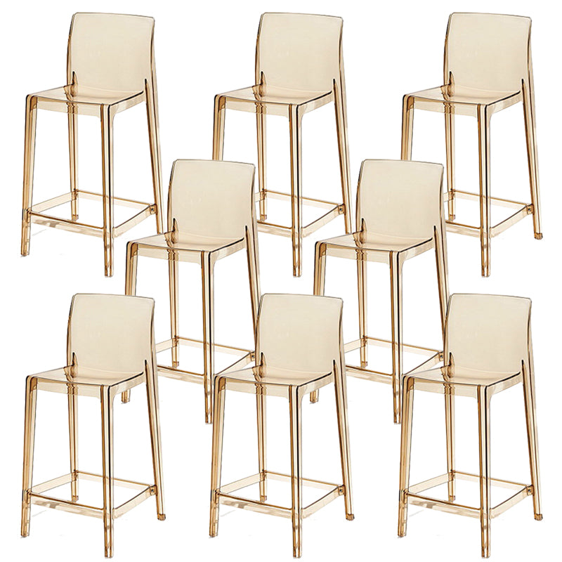 Industrial Plasticr Bar-stool Square Seat Counter Bar Stool with Plastic Legs