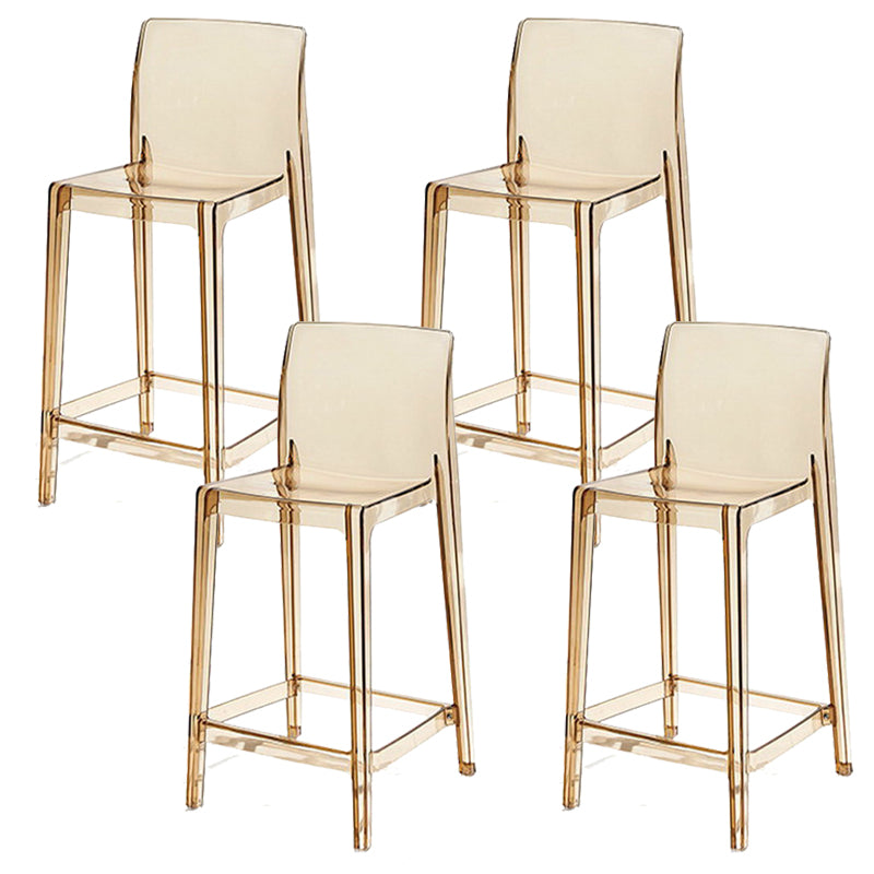 Industrial Plasticr Bar-stool Square Seat Counter Bar Stool with Plastic Legs